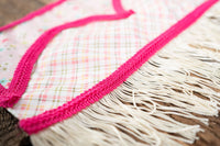Ropin' Raspberry - Fancy Cowboy Set with Hat, Fringed Shawl and Tail Fascinator