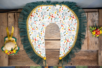 Honeybee Hoedown -  Straw Hat, Shawl and Tail Fascinator for Miniature Horse
