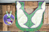 Rawhide Rabbit - Fancy Easter Cowboy Set with Hat, Fringed Shawl and Tail Fascinator