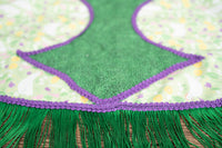 Rawhide Rabbit - Fancy Easter Cowboy Set with Hat, Fringed Shawl and Tail Fascinator