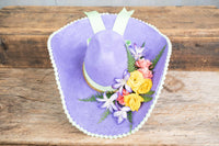 You're a good egg - Fancy Easter Cowboy Set with Hat, Fringed Shawl and Tail Fascinator