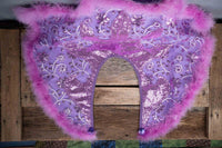 Dancing Queen - Feathered Headdress, Cape and Tail Fascinator for Mini Horse