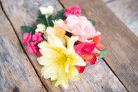 Spring Splendor - Set of Four Easy Clip Floral Fascinators