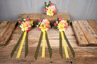Spring Splendor - Set of Four Easy Clip Floral Fascinators