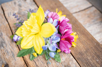 Sunkissed Splendor - Set of Four Easy Clip Floral Fascinators