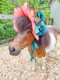 Fuschiania - Flower Fairy hat for Miniature Horse
