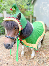 Be Your Elf - Elf Costume with Hat, Cape and Tail Fascinator for Mini Horse