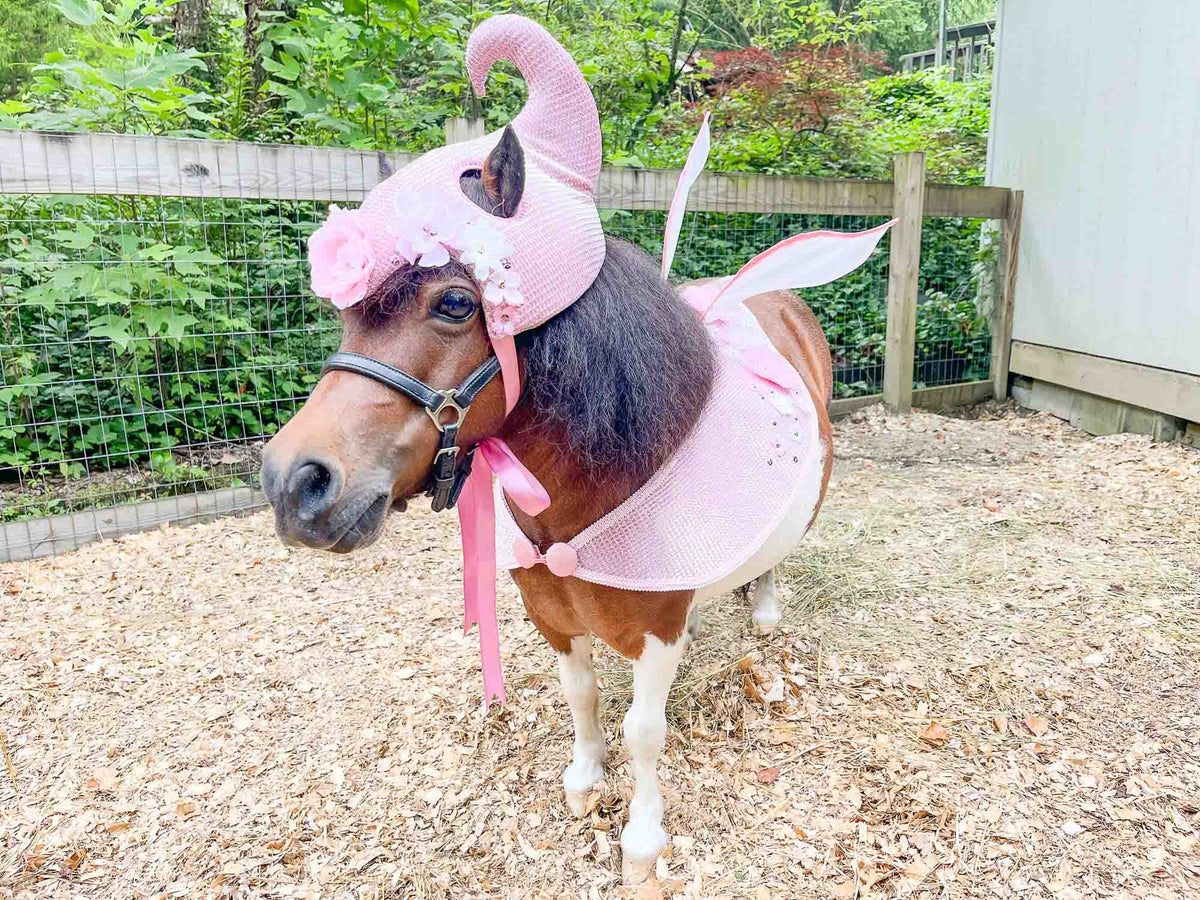 Moonglow Rose - Flower Fairy Costume with Wings for Miniature Horse