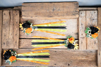 Frightfully Floral  - Set of Four Easy Clip Flower Fascinators