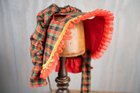 Prairie Home Christmas - Holiday Costume with Bonnet, Cape and Tail Fascinator for Mini Horse