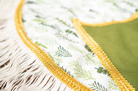 Evergreen Glory - Fancy Cowboy Set with Hat, Fringed Shawl and Tail Fascinator