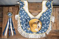 Goldie Oldie Christmas - Fancy Cowboy Set with Hat, Fringed Shawl and Tail Fascinator