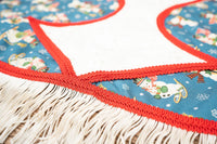 Retro Christmas Rodeo - Fancy Christmas Cowboy Set with Hat, Fringed Shawl and Tail Fascinator