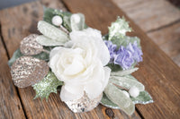 Christmas Dawn - Set of Four Christmas Fascinators with Flowers and Ribbons for Mini Horse