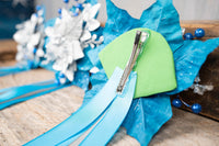 Caribbean Blue Christmas - Set of Four Christmas Fascinators with Ribbons for Mini Horse