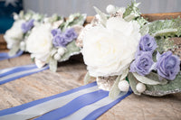 Christmas Dawn - Set of Four Christmas Fascinators with Flowers and Ribbons for Mini Horse