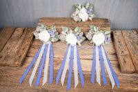 Christmas Dawn - Set of Four Christmas Fascinators with Flowers and Ribbons for Mini Horse