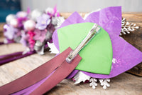 Merry in Magenta - Set of Four Christmas Fascinators with Flowers and Ribbons for Mini Horse