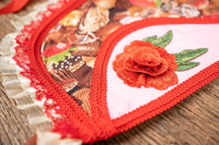 Chocolate and Roses - Valentine Costume with Bonnet, Cape and Tail Fascinator for Mini Horse