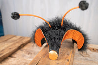 Cantering Caterpillar -  Caterpillar Costume with Antennaed Hat and Fuzzy Abdomen Cape for Mini Horse