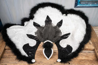 Cantering Cabaret - Feathered Headdress, Cape and Tail Fascinator for Mini Horse