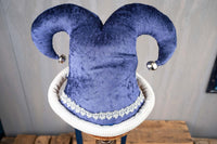 Winter Whimsy - Holiday Jester costume with hat and quilted cape for Mini Horse