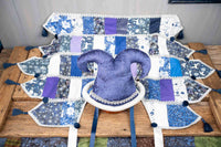 Winter Whimsy - Holiday Jester costume with hat and quilted cape for Mini Horse