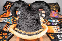 Hocus Pocus and Patches - Halloween Jester costume with hat and quilted cape for Mini Horse