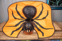 Spooky Spider Rider -  Halloween Costume for Mini Horse with Spider Hat and Pumpkin Orange Cape