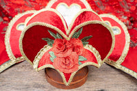 Queen of Hearts -  Halloween Costume with Hat and Cape for Mini Horse