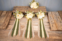 Summer's Grace - Set of Four Fascinators with Flowers and Ribbons for Mini Horse
