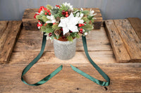 Festival of Yule - Christmas Headdress and Quilted Cape for Mini Horse