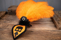 Mini Macabre - Halloween Feathered Headdress, Ruffled Skirt Cape and Tail Fascinator for Mini Horse