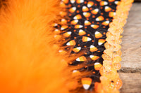 Candy Corn Cabaret - Feathered Headdress and Cape for Mini Horse