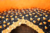 Candy Corn Cabaret - Feathered Headdress and Cape for Mini Horse