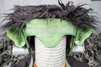 Franken-Mini -  Halloween Costume for Mini Horse with Franken-head, bolts and stressed Shirt-Cape