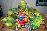 Mini Mother Earth - Floral Headdress and Leaf Cape