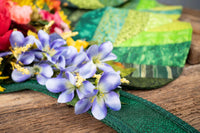 Mini Mother Earth - Floral Headdress and Leaf Cape