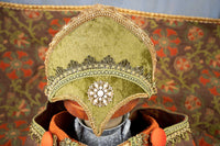 Maid Marion - Halloween Maiden Costume with Hat and Laced Bodice for Mini Horse