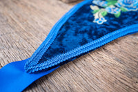 Royal Blue Rhapsody - Feathered Headdress, Cape and Tail Fascinator for Mini Horse