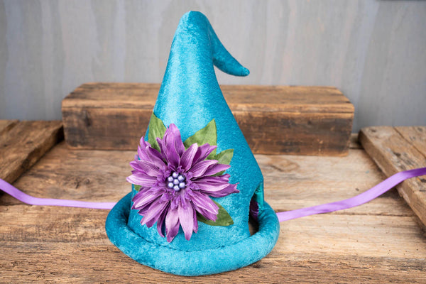 Turquoise Twilight - Gnome Hat for Miniature Horse