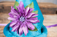 Turquoise Twilight - Gnome Hat for Miniature Horse