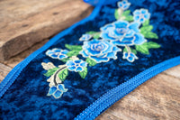 Royal Blue Rhapsody - Feathered Headdress, Cape and Tail Fascinator for Mini Horse