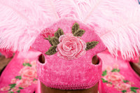 Pink Perfection - Feathered Headdress and Cape for Mini Horse
