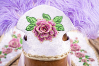 Lilac Dream Dancer - Feathered Headdress and Cape for Mini Horse