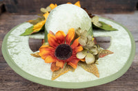 Sunshine and Sage - Derby Hat and Tail Fascinator for Mini Horse