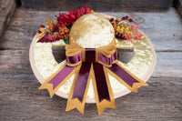 Radiant Harvest - Derby Hat and Tail Fascinator for Mini Horse