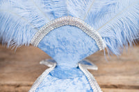 Periwinkle Twinkle - Feathered Mini Headdress and Tail Fascinator for Mini Horse