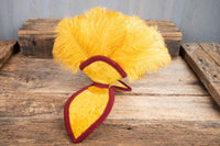 Gold and Garnets- Feathered Mini Headdress and Tail Fascinator for Mini Horse
