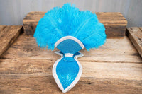 Carribean Can Can - Feathered Mini Headdress and Tail Fascinator for Mini Horse